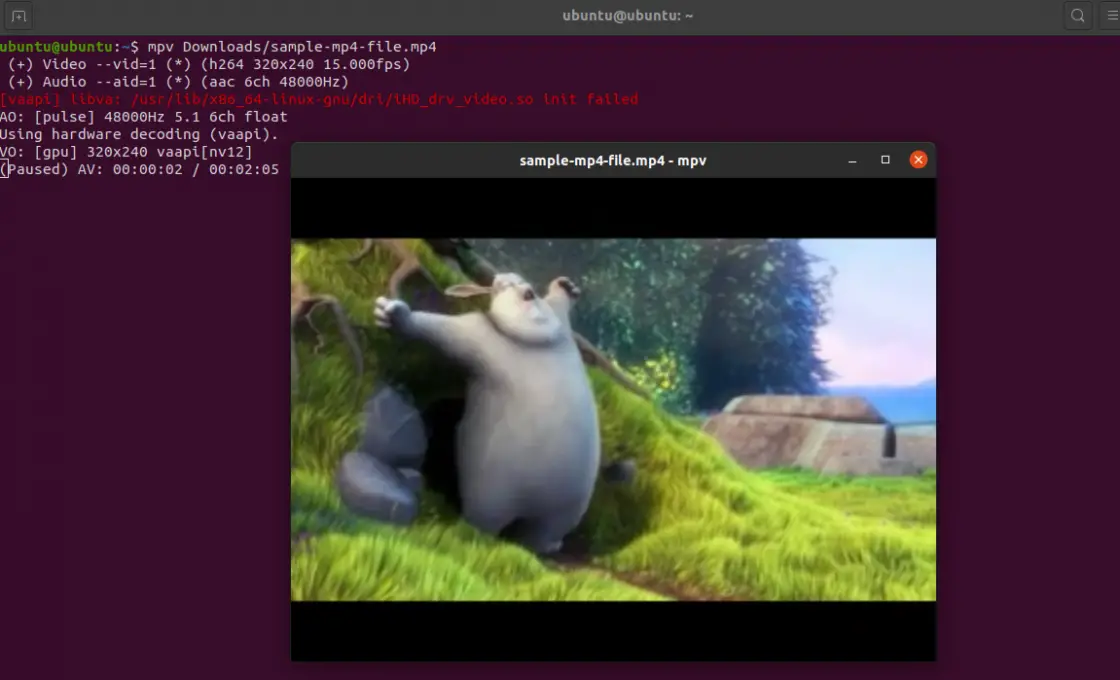 MPV working on Ubuntu 20.04